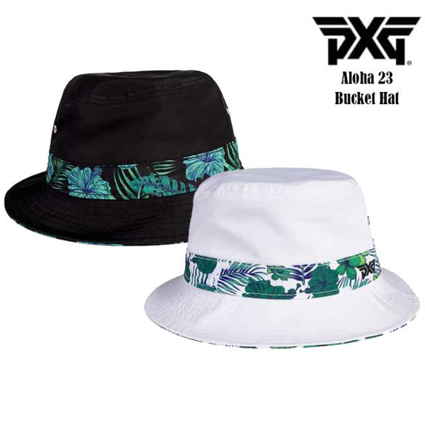 PXG PXG Aloha 23 Bucket Hat アロハ23 バケットハット ブラック 帽子