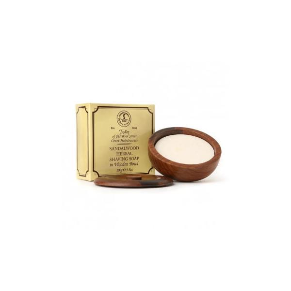 Taylor of Old Bond Street テイラー サンダルウッドシェービングソープ100g ウッドボウル付