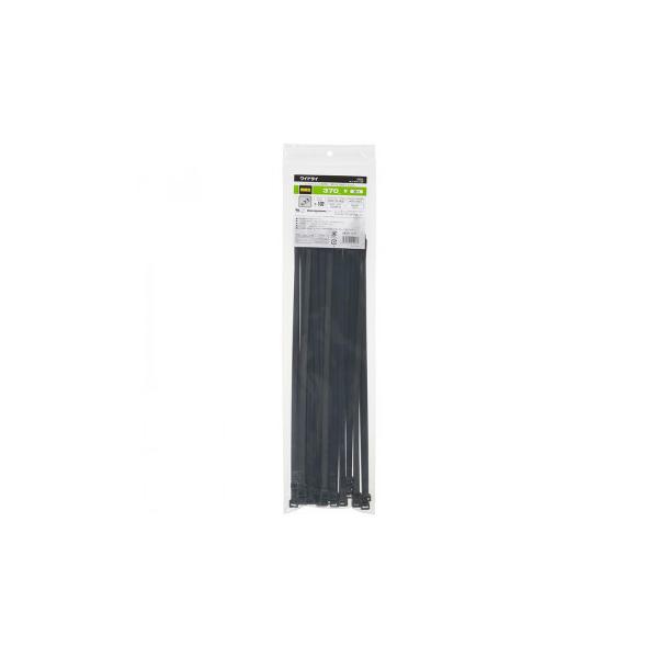 OHM ワイドタイ 耐候性 370mm 黒 30本入 WLT-N370-K30P