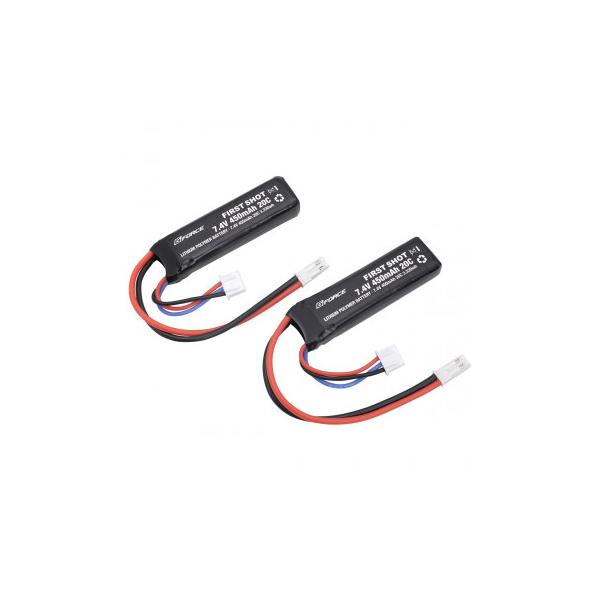 G-FORCE ジーフォース FIRST SHOT LiPo 7.4V 450mAh ハンドガン用(2本入) GFG991