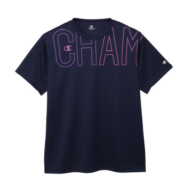 チャンピオン CHAMPION C3-DV317 SHORT SLEEVE T-SHIRT VOLLEYBALL ウェア(メンズ・ユニ) ネイビー