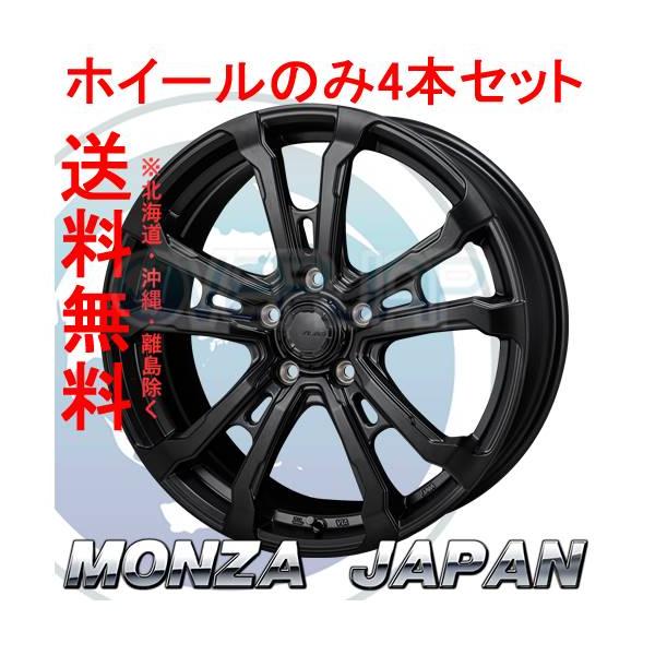 4本セット MONZA JAPAN HI BLOCK VILAS サテンブラック SBK インチ 7.5J .3 / 5   プリウスα ZVWW
