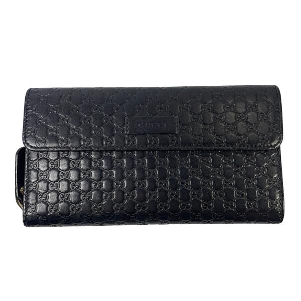 GUCCI（グッチ） マイクログッチシマ 長財布 二つ折りラウンドジップ