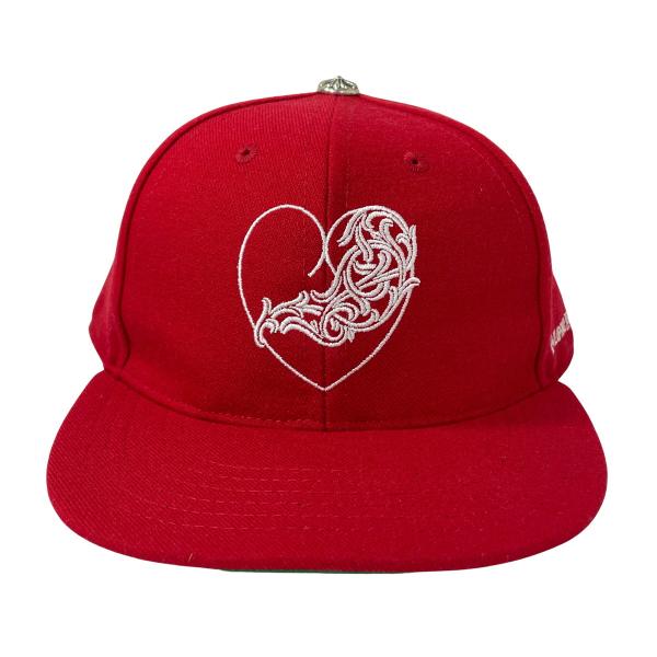 クロムハーツ【CHROMEHEARTS】ベースボールキャップ　レッド　完売品 CHROME HEARTS（クロムハーツ） ベースボールキャップ FITTED WOOL
