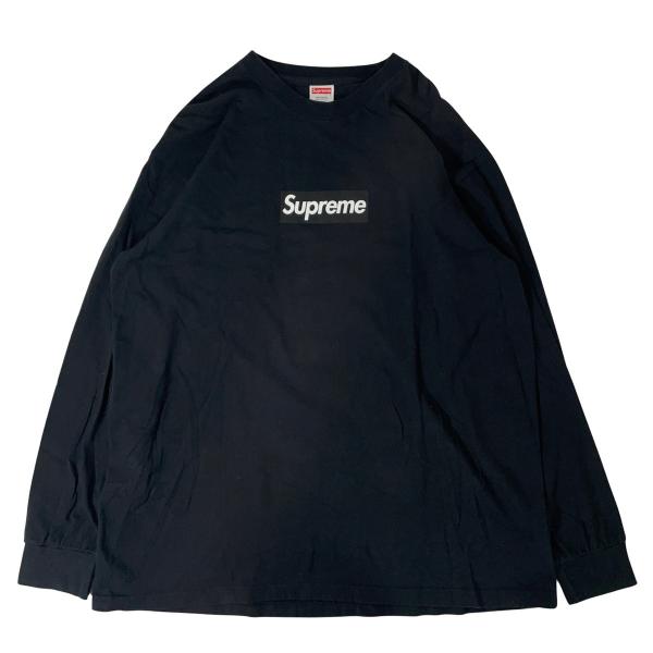 supreme Boxロゴ　ロンt ブラック　黒 Supreme ボックスロゴ ブラック 長袖カットソー Supreme シュプリーム