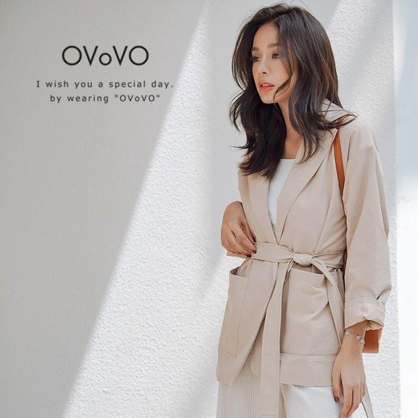 ベルト付オーバーサイズテーラードジャケット ベージュ レディース 宅急便 Aw 001 1238 Be Ovovo オーヴォ 通販 Yahoo ショッピング