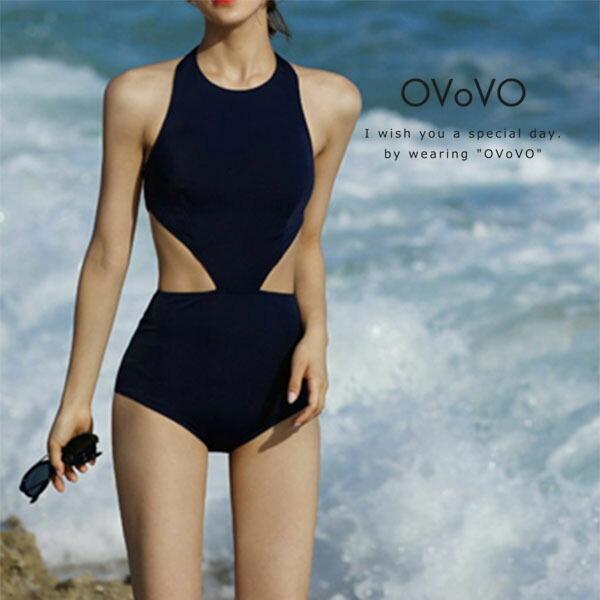 サイドオープンホルターネックワンピースモノキニ水着 ブラック 水着 レディース ビキニ ビキニ バンドゥ タンキニ ママ水着 宅配便 ssswim 005 57 Bk Ovovo オーヴォ 通販 Yahoo ショッピング
