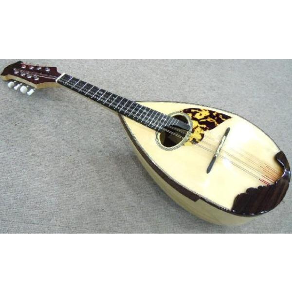 ナチュラルな木の質感が伝わるマンドリン。マンドリン職人が手造りで作るので、弾きやすく、綺麗な音色です。胴はメイプル、指板はエボニーで高級モデルのような作り。この価格帯で、エボニー指板とエボニーブリッジの高級な作りは珍しいです。音に芯があり、...