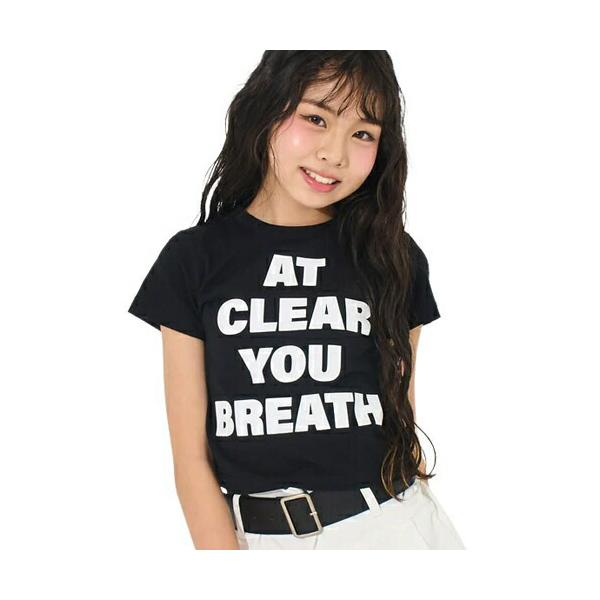 35%OFFセール ANAP GIRL（アナップ ガール） メッセージロゴ ミニ Tシャツ ブラック XS(135-145cm)/S(145-155cm)/M(155-165cm)  メール便OK 2026春夏
