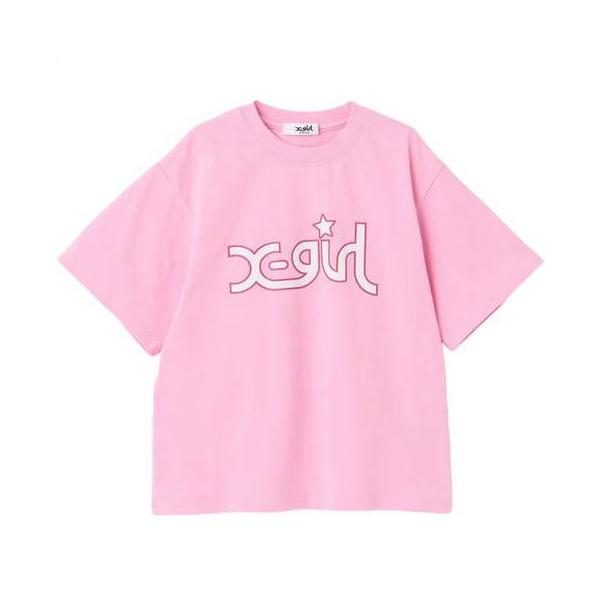 X-girl Stages（エックスガールステージス） ミルズロゴ半袖Tシャツ