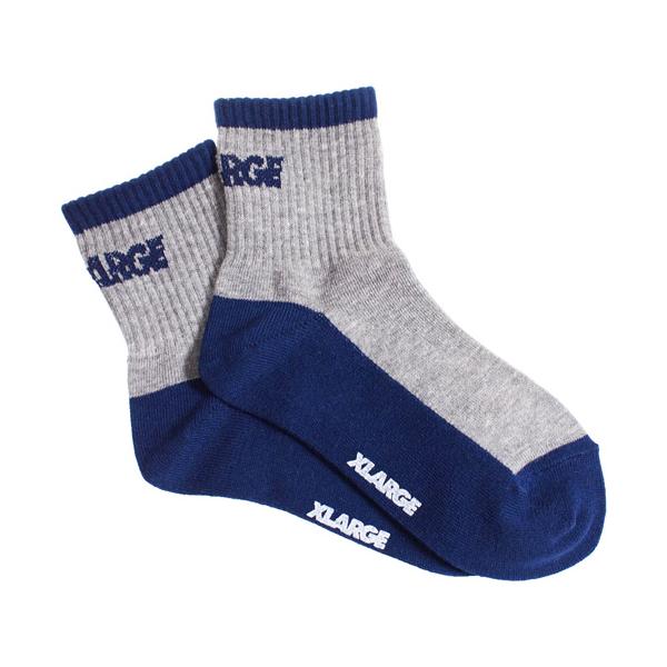 30%OFFセール SALE エクストララージ キッズ 子供服 靴下 13-21cm XLARGE KIDS ロゴ ミドルソックス メール便OK 男の子 女の子 男女兼用 子ども服 日本製