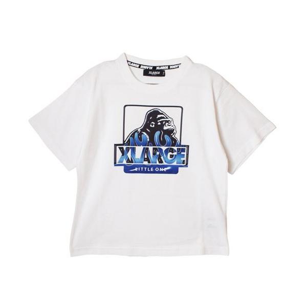40%OFFセール SALE エクストララージ キッズ 子ども服 90-140cm XLARGE KIDS ファイヤーOG半袖Tシャツ シロ メール便OK 25春夏 X-LARGE KIDS