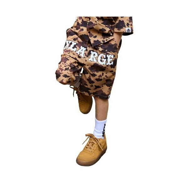 35%OFFセール XLARGE KIDS（エクストララージキッズ） アニマル総柄 ハーフパンツ ベージュ（90-140cm） メール便OK 26春夏