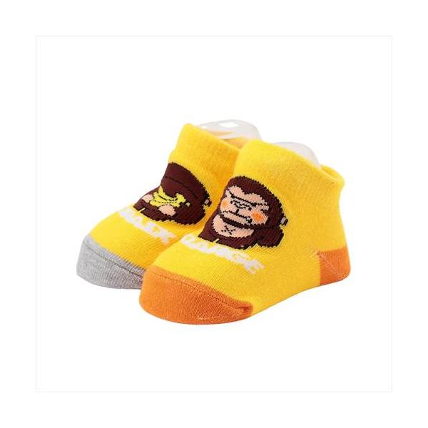XLARGE KIDS（エクストララージキッズ） ベビー用 靴下 F(9-13cm) バックスタイルファニーゴリラベビーソックス キイロ イエロー メール便OK 2026秋冬