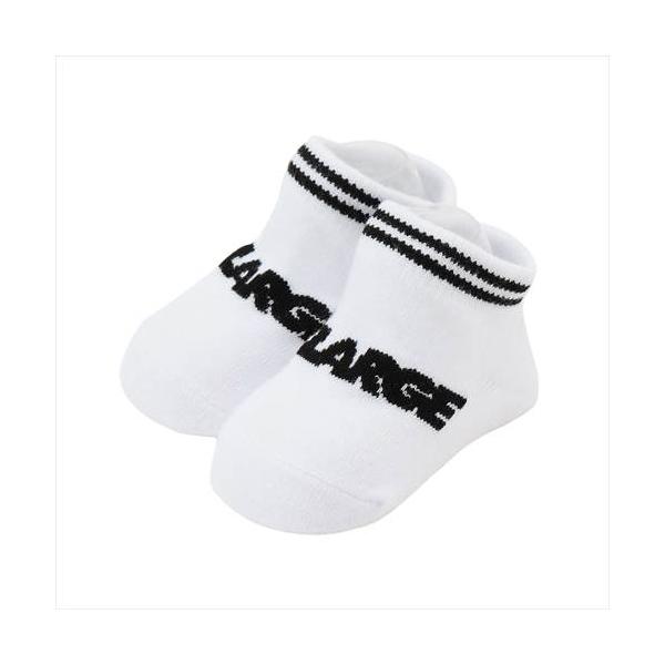 XLARGE KIDS（エクストララージキッズ） ベビー用 靴下 F(9-13cm) ロゴラインベビーソックス シロ ホワイト メール便OK 2026秋冬
