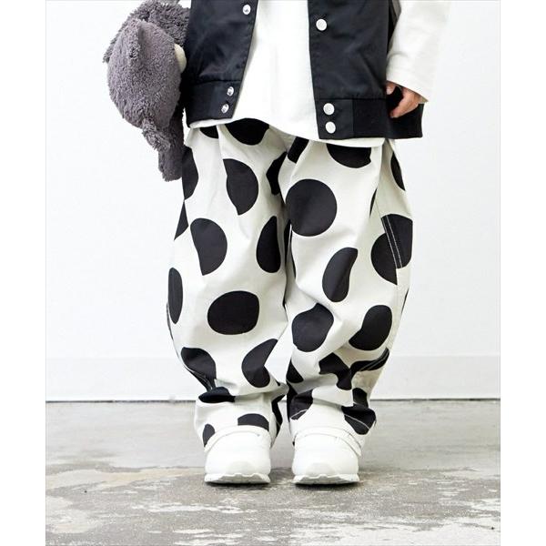 40%OFFセール SALE メイクユアデイ  子供服 ロングパンツ 80cm-140cm MAKE YOUR DAY ドット柄サーカスパンツ アイボリー 2024春夏 メール便OK