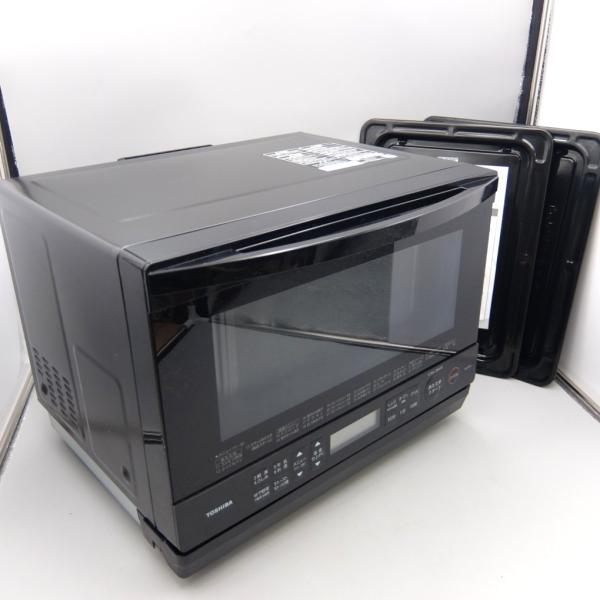 東芝 スチームオーブンレンジ 石窯ドーム 26L 鉄板2枚付き ER-YD70 1段調理 フラットテーブル 電子レンジ 赤外線センサー
