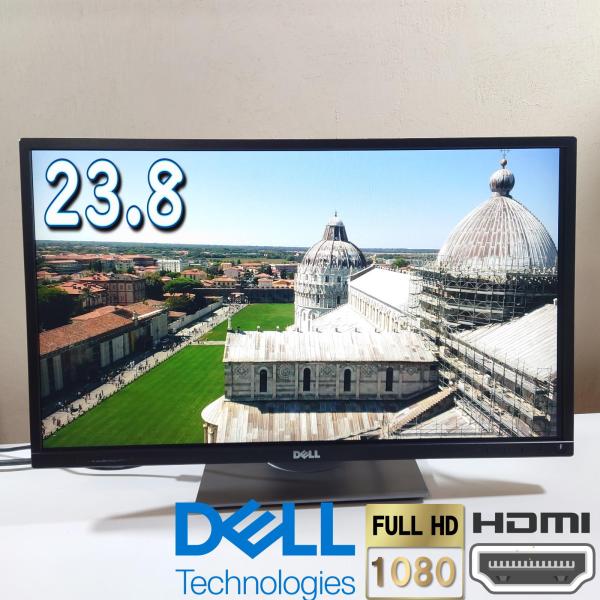 モニター 23.8インチ DELL P2417H FullHD IPS スリムベゼル 高さ調整