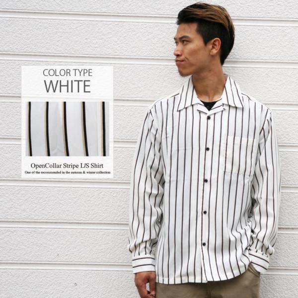 シャツ ストライプ メンズ 開襟 オープンカラー カジュアルシャツ ワークシャツ ストライプシャツ ブラック ホワイト ネイビー M L Ll 2l Xl 長袖 Buyee Buyee Japanese Proxy Service Buy From Japan Bot Online