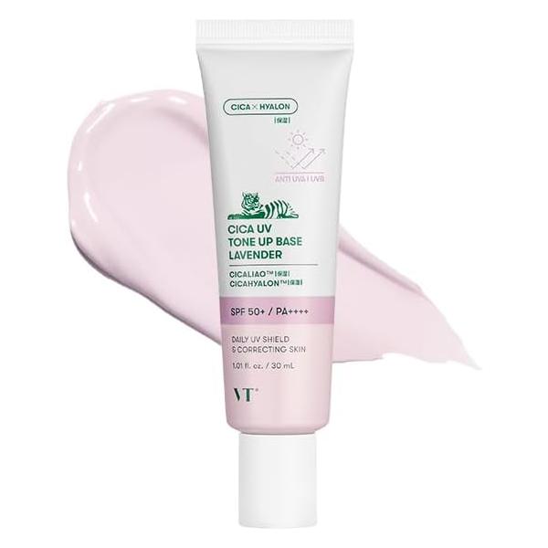 【国内正規品】VTCOSMETICS シカ UVトーンアップベース SPF50+/PA++++ スキンケア 化粧下地 UVケア 血色感 透明感 韓国コスメ (ラベンダー)