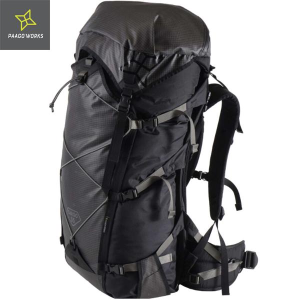 バッグ PaaGo WORKS BUDDY 55 HP204BLK PAAGO WORKS（パーゴワークス） CARGO 55 HP204BLK : 帆布バッグ・登山
