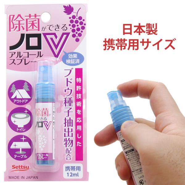 ＼男気主義はボーナスストア対象店です／ウイルス対策、衛生管理対策として、サッと簡単にどこでもしっかり除菌。ブドウ種子抽出物を配合することで高い除菌力を発揮します。ノロウイルスなどのノンエンベロープウイルスを99.9%除去。携帯用の除菌スプレ...