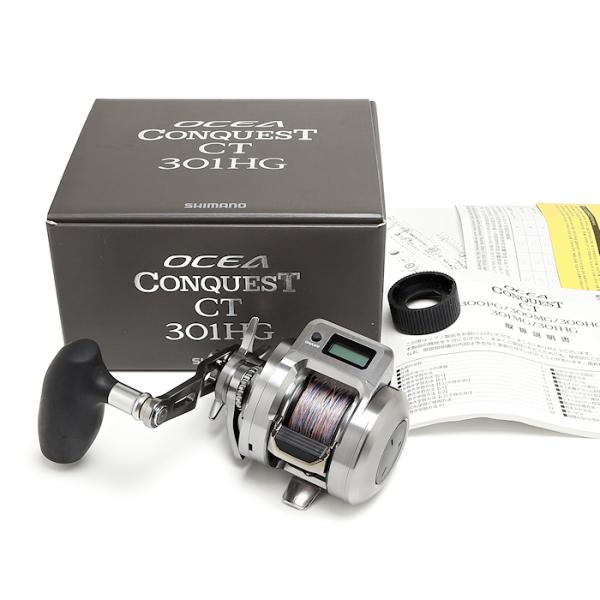 美品 シマノ 24 オシアコンクエストCT 301HG LEFT（左ハンドル）ベイトリール SHIMANO