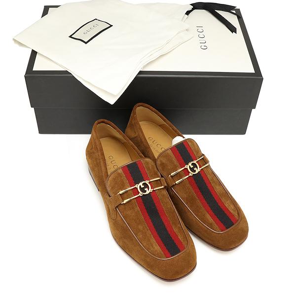 GUCCI ダークブラウン スエード ローファー グッチ ビットローファー ダークブラウン スエード サイズ40E