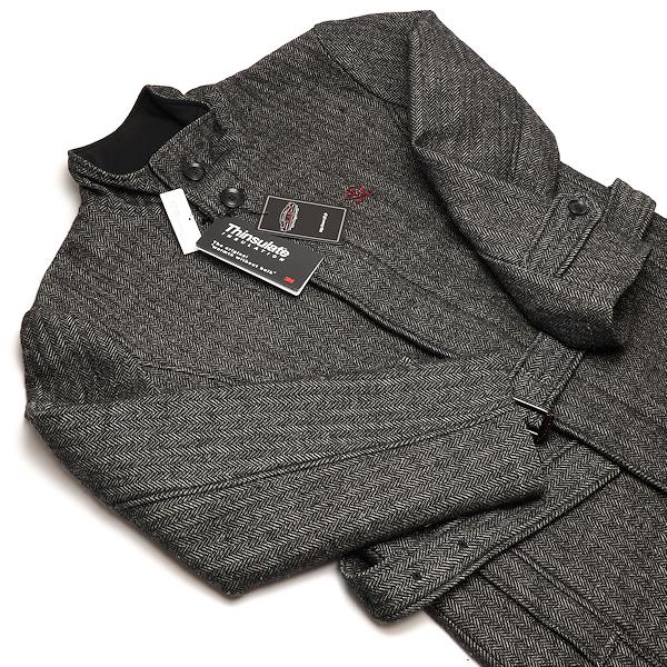 RJB ウールコート 38 Pコート フラットヘッド フラットヘッド RJB(アールジェイビー) WOOL STAND COLLAR COAT R-OWJ