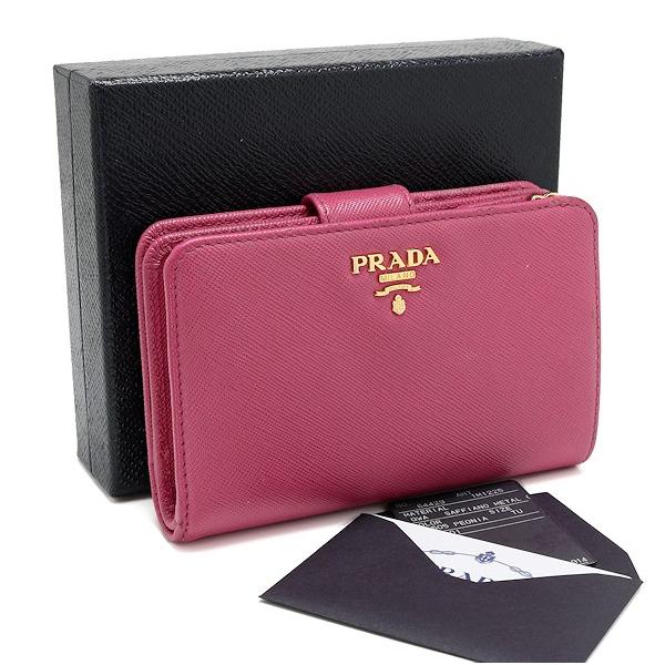 プラダ 財布 サフィアーノメタル 1m1225 二つ折り財布 ピンク Prada レディース財布 直営店購入品 中古 116 3 29 おやま質店ヤフーショップ 通販 Yahoo ショッピング