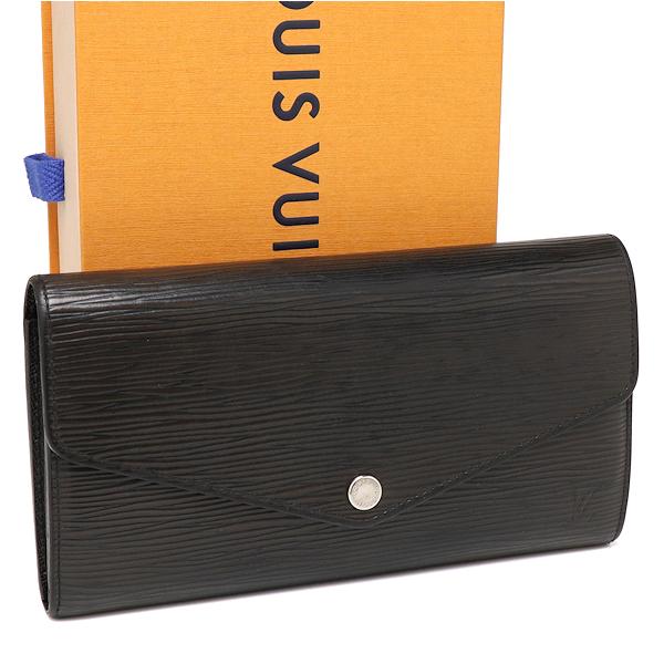 ルイヴィトン エピ ポルトフォイユサラ M60582 ノワール ファスナー  