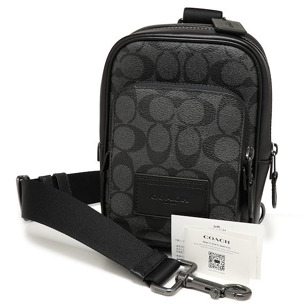 COACH 美品 コーチ トラックパック14シグネチャーキャンバス CL412 
