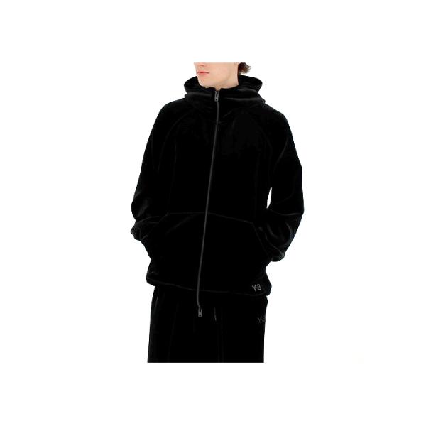 美品 アディダス Y-3 コラボ ベロアジップアップパーカー IL2149 XSサイズ メンズ ワイスリー