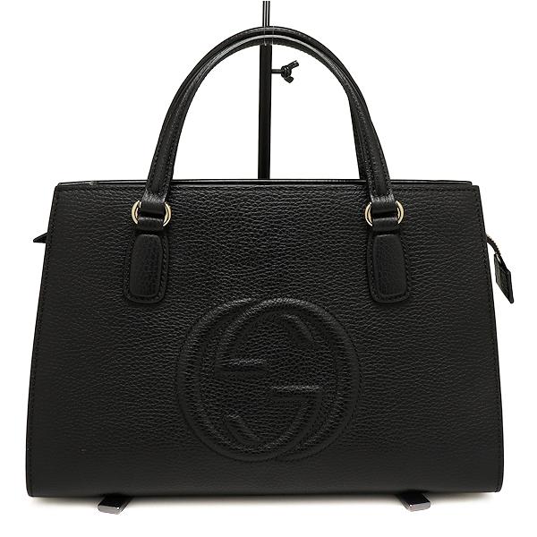 GUCCI（グッチ） 美品 ソーホー 431571 ハンドバッグ レザー ブラック