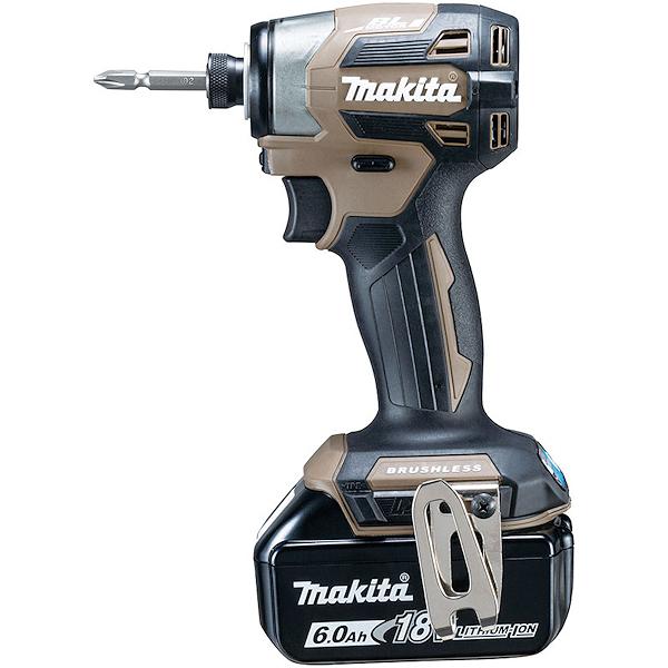 マキタ TD173DGXAB 充電式インパクトドライバ オーセンティックブラウン 18V6.0ah バッテリ2個 充電器 ケース付 純正品フルセット