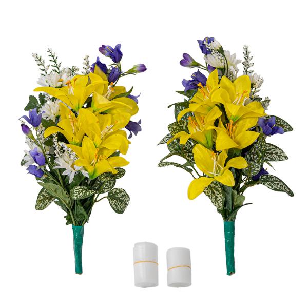 仏壇用造花ユリデイジーすずらん2束セットを深掘り解説