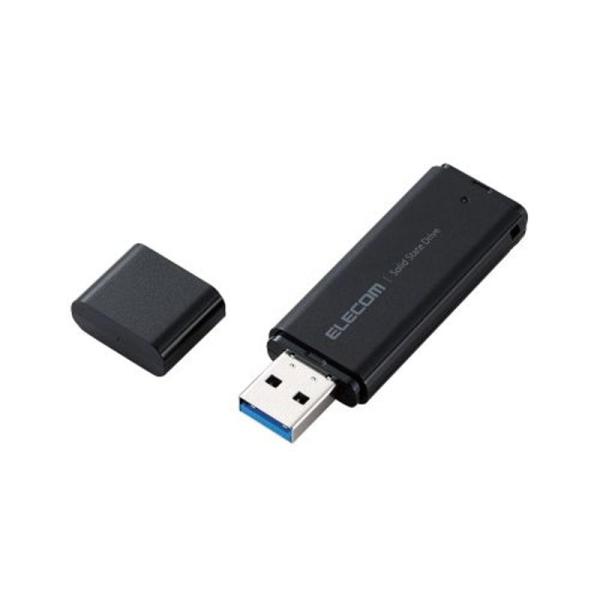 ESD-EMC1000GBK エレコム ELECOM 外付けポータブルSSD USB 5Gbps USB3.2 Gen1対応 スティック型 超小型 キャップ式 1TB ブラック