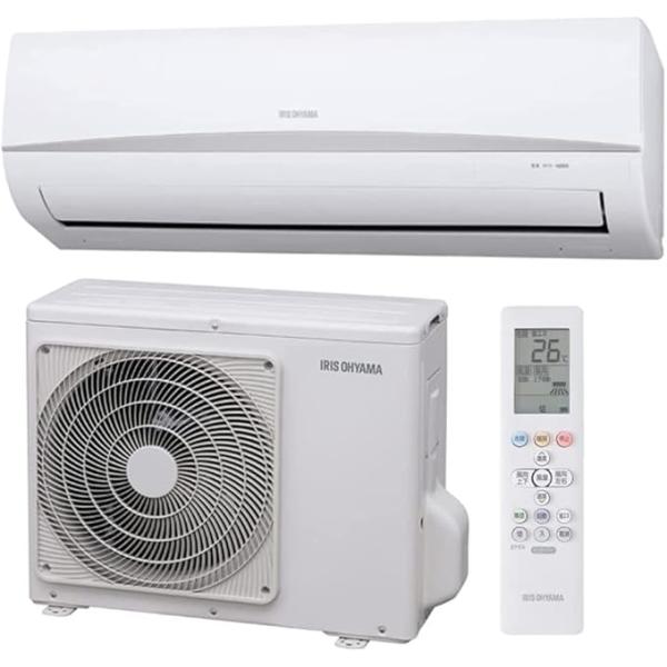 IRA-2204R アイリスオーヤマ IRIS OHYAMA エアコン 6畳 室外機セット スタンダードモデル リモコン付き 省エネ タイマー 2.2kW ホワイト
