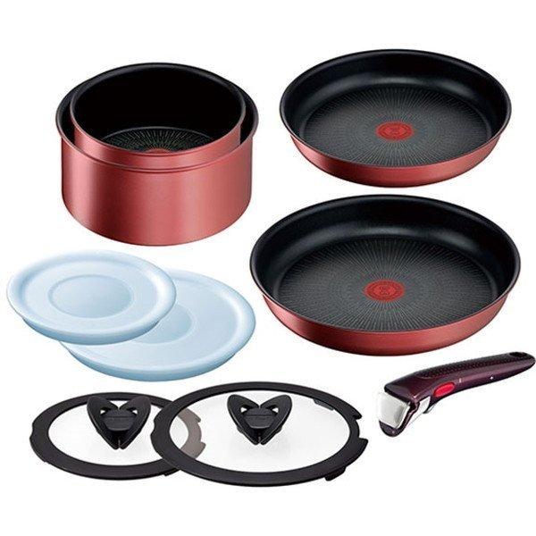 L38392 ティファール T-fal フライパン 9点セット IH対応 インジニオ・ネオ IHルージュ・アンリミテッド ガス火 取っ手