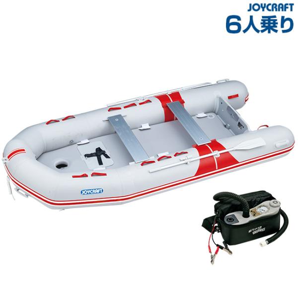 プレミアムスポーツモデルJESシリーズジョイクラフト JES-383(予備検査付) 6人乗りゴムボート■ボートスペック航行区域：5海里(約9km)定員：6人最大積載量：750kg全体重量：57kg全長：380cm全幅：170cm船内長：27...