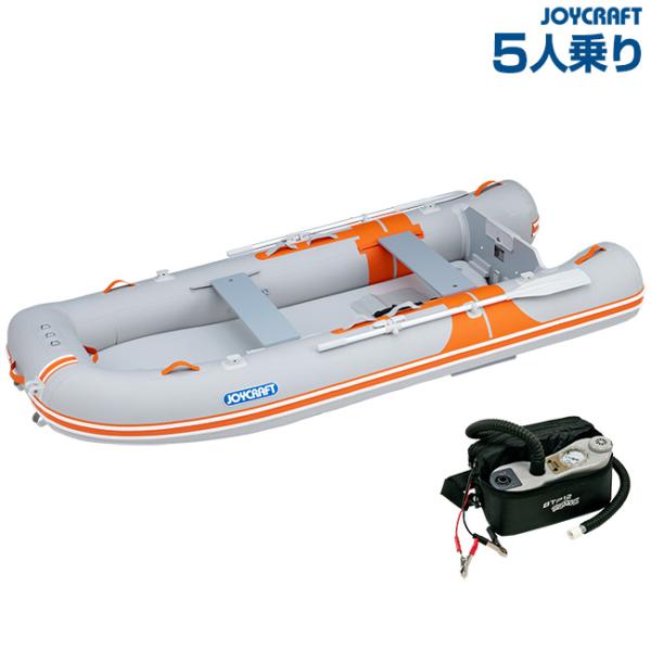 アドバンスドクラスオレンジペコシリーズジョイクラフト オレンジペコ323ワイド(予備検査付) 5人乗りゴムボート■ボートスペック航行区域：3海里(約5.5km)定員：5人最大積載量：550kg全体重量：37kg全長：323cm全幅：156c...