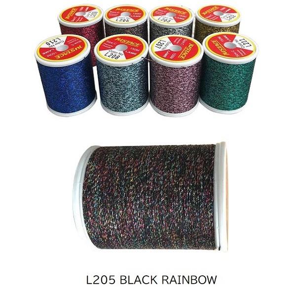 ジャストエース スレッド ポリエステル ラメスレッド L205 ブラック