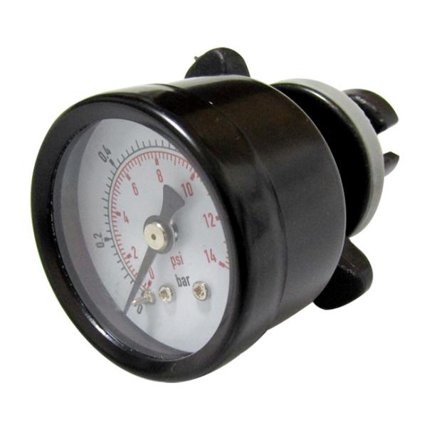 バルブに差し込むだけで簡単に圧力を測定できます。正しい圧力で空気を入れることで最高の性能を発揮します。