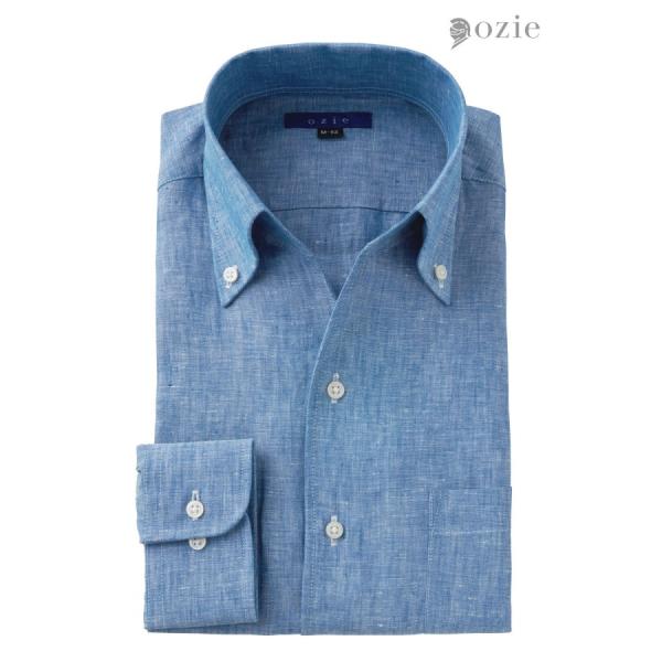 ozie（オジエ） ワイシャツ メンズ 長袖 ビジネスシャツ Yシャツ