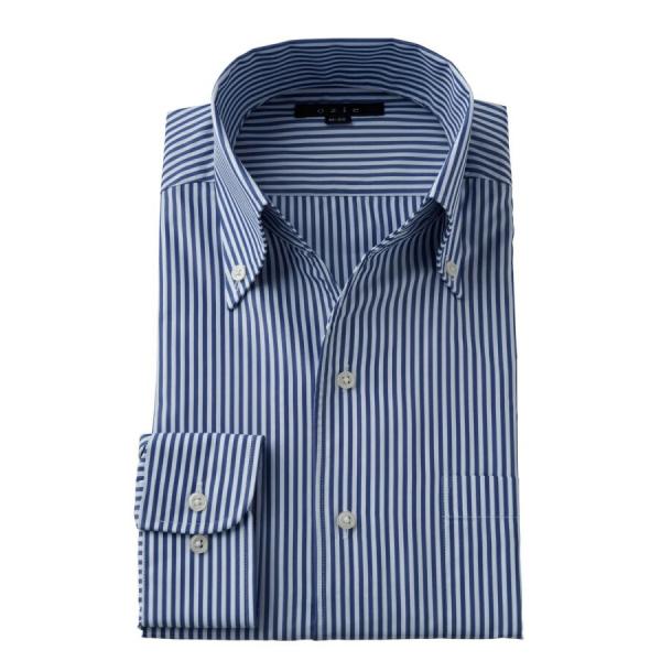 ワイシャツ メンズ 長袖 カッターシャツ yシャツ ビジネスシャツ 形態安定 ボタンダウン スキッパー イタリアンカラー ブロード おしゃれ