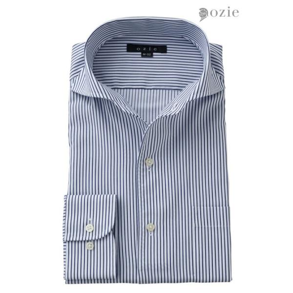 ワイシャツ メンズ 長袖 カッターシャツ yシャツ ビジネスシャツ 形態安定 イタリアンカラー ワイド おしゃれ