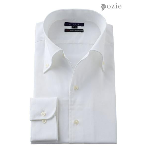 ozie ワイシャツ メンズ 長袖 カッターシャツ yシャツ ビジネスシャツ 