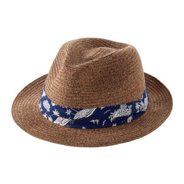 ハット 帽子 メンズ 中折れハット リボンハット ブラウン 茶色 無地 アロハ柄 アジャスター おしゃれ 日本製 Ht M Keh1909 38 Brown Ozie オジエ ワイシャツ専門店 通販 Yahoo ショッピング