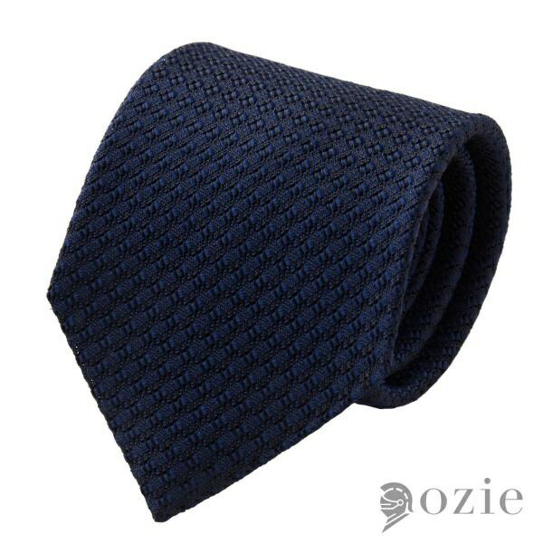 【新品】ディースクエアード DSQUARED2 シルクフレスコ 無地ネクタイ ダークネイビー【メンズ】 ozie（オジエ） フレスコタイ ネクタイ メンズ 無地 ネイビー 日本製