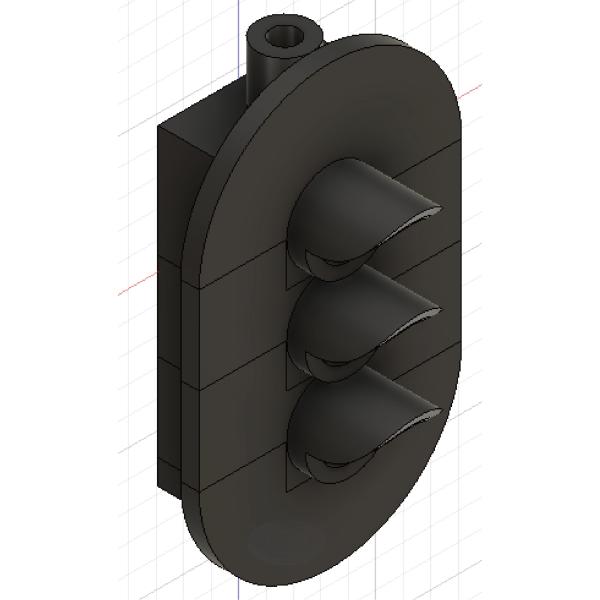 【N200A】新3D信号機3灯式【Nゲージ】